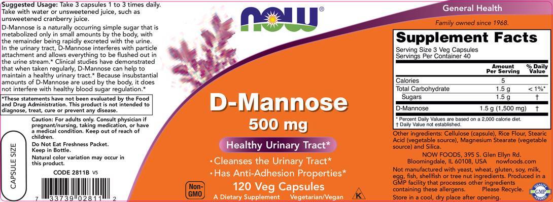 D-manoza 500 mg - 60 kapsula