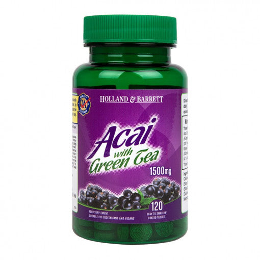 Acai bobice 1500 mg | sa zelenim čajem - 120 tableta