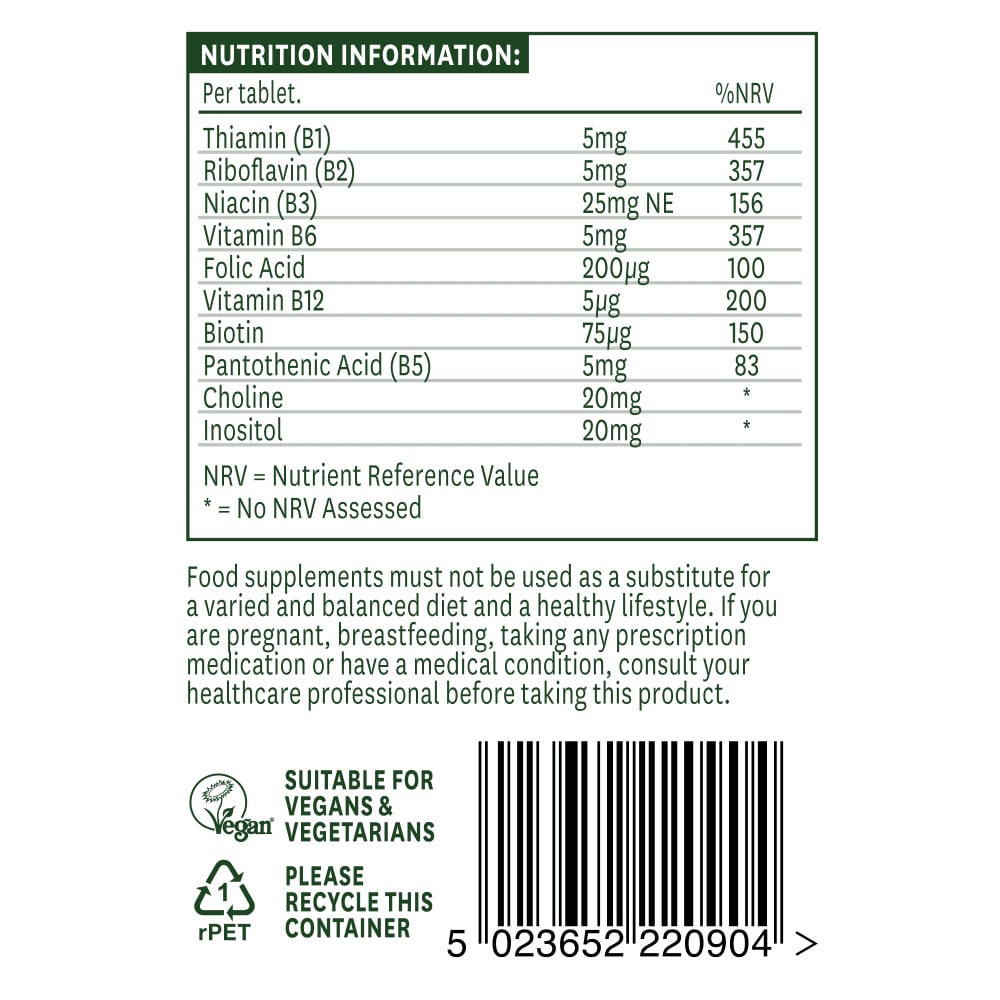 Kompleks vitamina B (Vitamin B Complex) 90 tableta NaturesAid