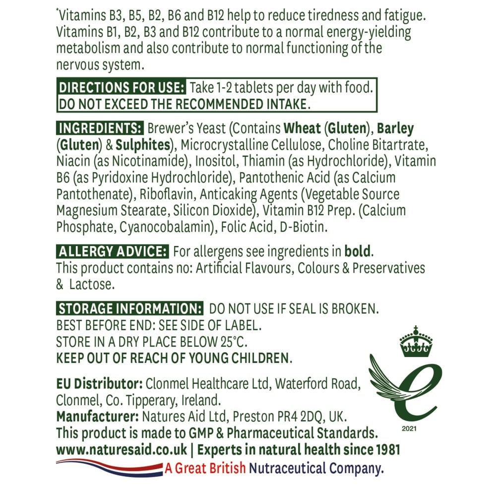 Kompleks vitamina B (Vitamin B Complex) 90 tableta NaturesAid