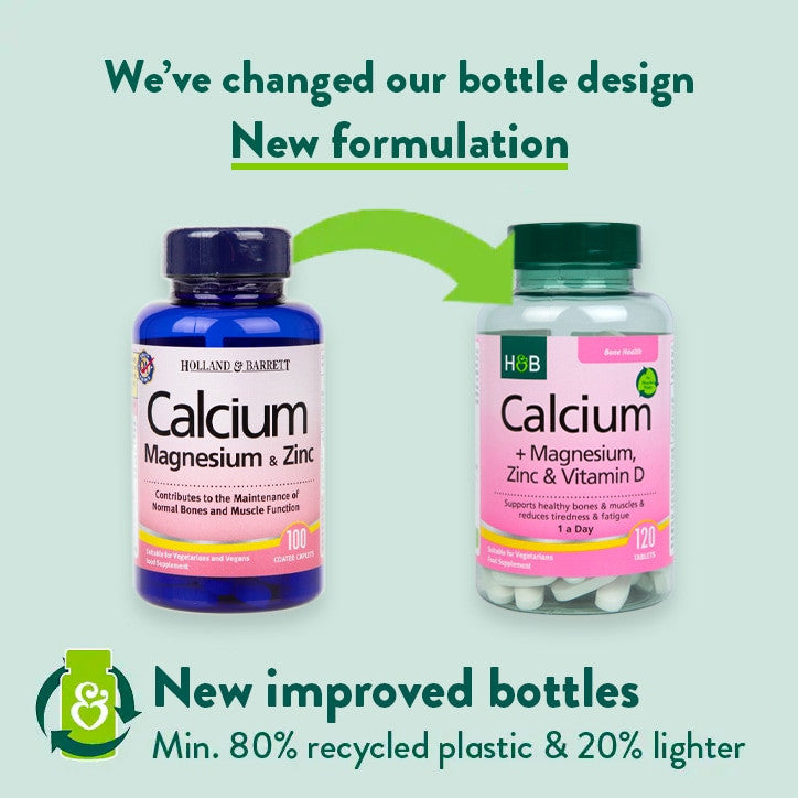 Kalcij, magnezij, cink & Vitamin D (kalcij, magnezij, cink) & Vitamin D) 120 tableta HOLLAND & BARRETT
