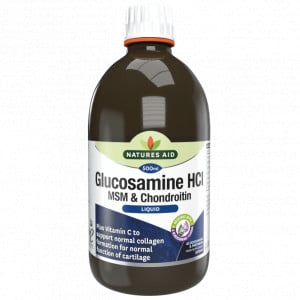 Koncentrirana tekuća formula za zdrave zglobove s glukozaminom, MSM-om i hondroitinom (glukozamin, MSM & Tekući hondroitin) 500 ml NaturesAid