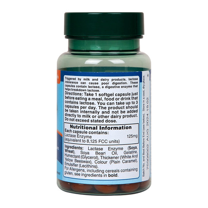Enzimi laktaze (super enzim laktaze) 125 mg 60 kapsula HOLLAND & BARRETT