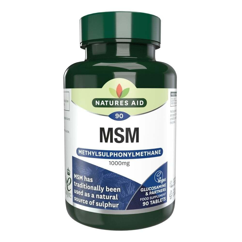 Metilsulfonilmetan MSM (Methylsulfonylmethane MSM) 1000mg 90 tableta NaturesAid