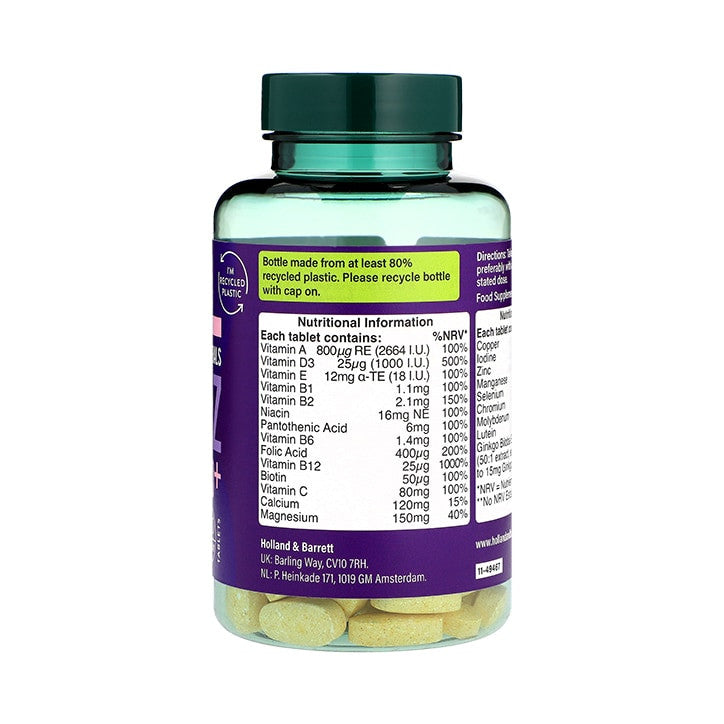 Multivitamini i minerali za odrasle ABC-Z 50+ 120 tableta HOLLAND & BARRETT