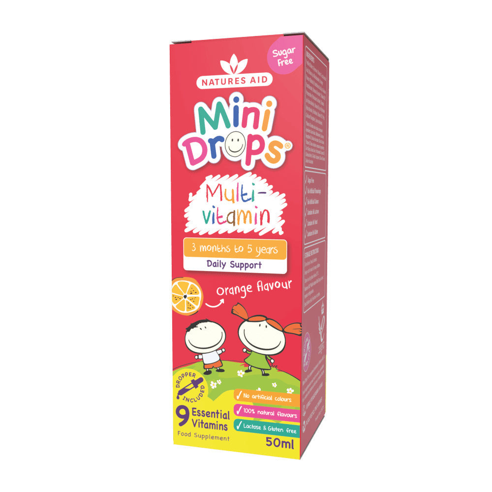 Multivitaminske kapi za djecu (Mini Drops Multi-vitamin) 50ml NaturesAid