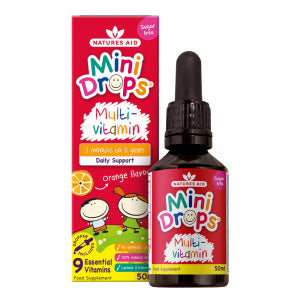 Multivitaminske kapi za djecu (Mini Drops Multi-vitamin) 50ml NaturesAid