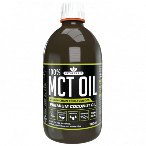 Srednjelančani trigliceridi iz kokosovog ulja (100% MCT ulje) 500 ml NaturesAid