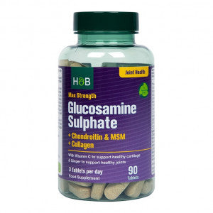 Maksimalna snaga glukozamin sulfata | Plus hondroitin, MSM i kolagen - 90 tableta