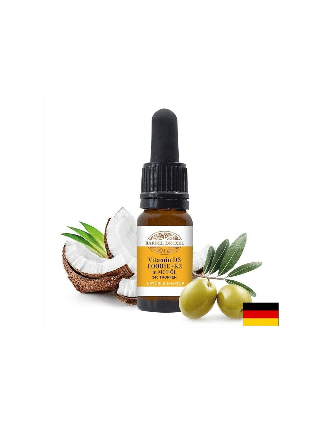 Vitamin D3 1000 IU + Vitamin K2 11,1 µg - Za kosti i srce, 10 ml, kapke s visokom apsorpcijom