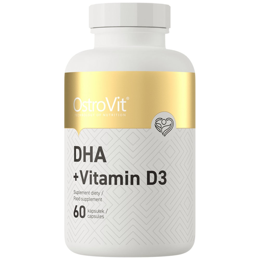 DHA + Vitamin D3 | 300 mg DHA iz ribljeg ulja 60 gel kapsula