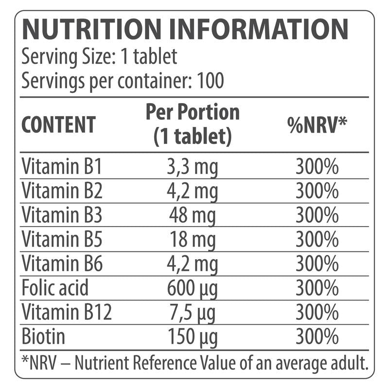 Vitamin B kompleks - 100 tableta