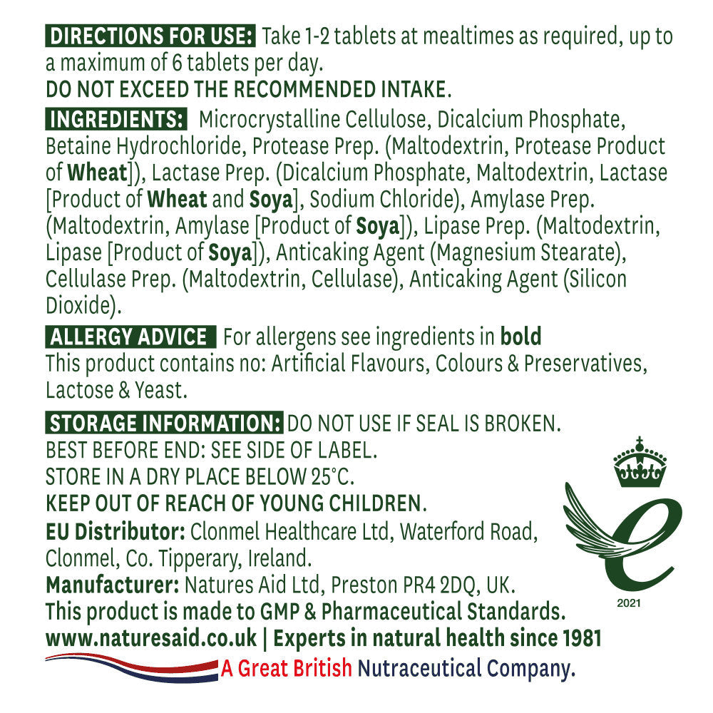 Probavni enzimi (Digestive Enzyme Complex) 60 tableta NaturesAid