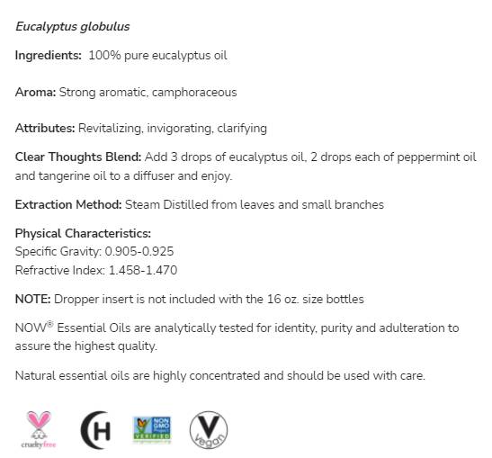 Eukaliptus ulje | 100% čisti eukaliptus globulus - 118 ml