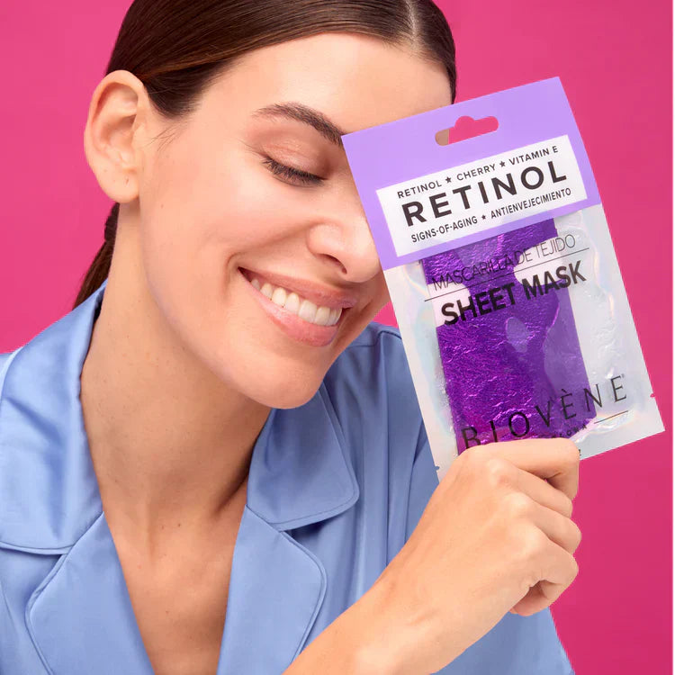 Retinol maska s višnjama i vitaminom E za smanjenje znakova starenja 1 par