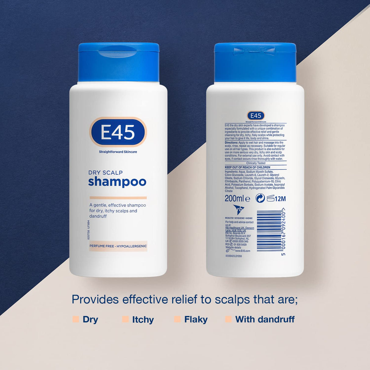 E45 Dermatološki šampon protiv suhog vlasišta - 200 ml