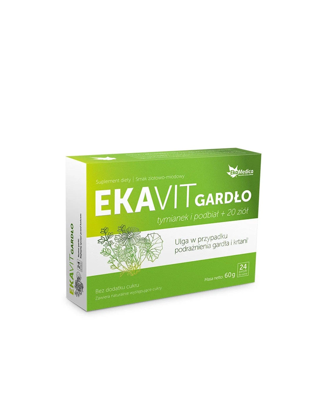 Zdravo grlo (formula s majčinom dušicom, piskavicom i biljem) - EKAVIT, 24 pastile