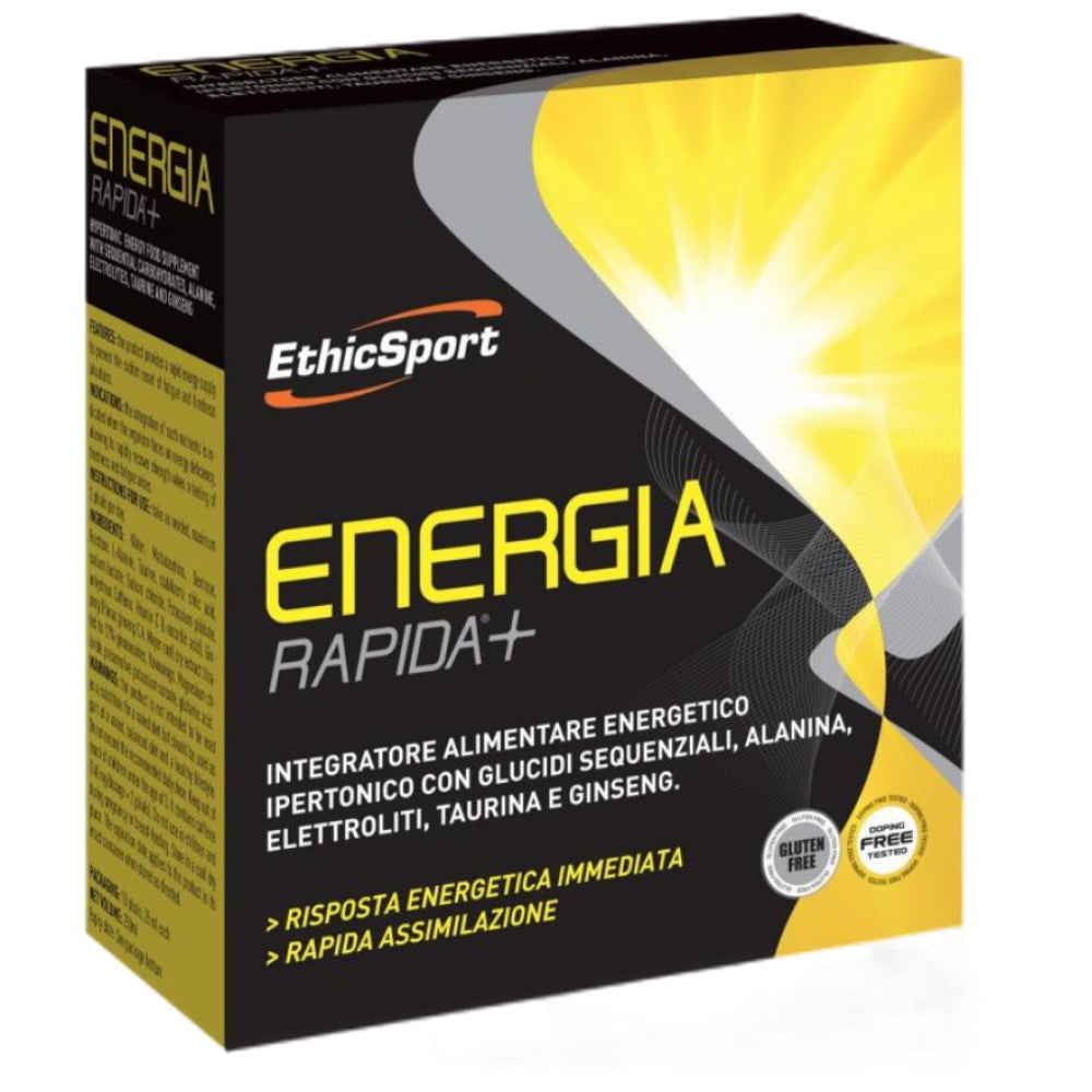 ENERGIA RAPIDA + | Energetski dozator s beta-alaninom i taurinom & Ginseng - 10 x 25 ml