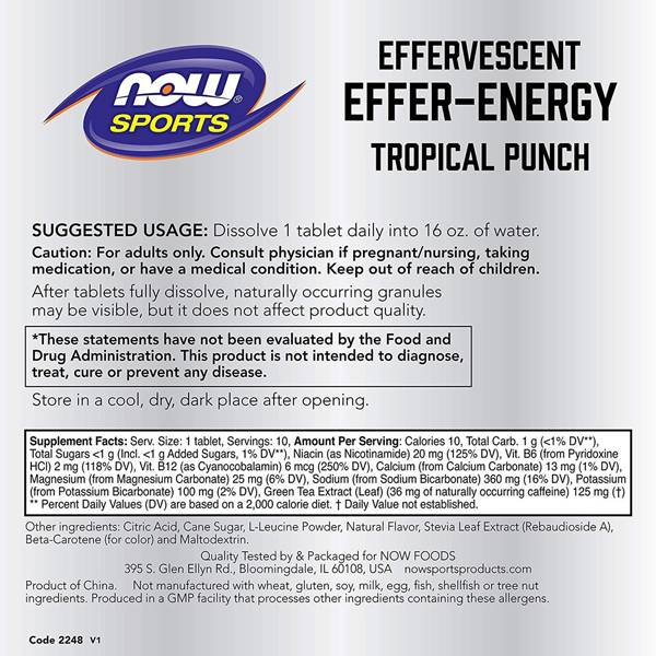 Effer-Energy/Effervescent Energy - 10 topljivih tableta
