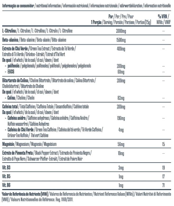 Puder za povećanje energije | sa zelenim čajem i kolinom - 225 grama