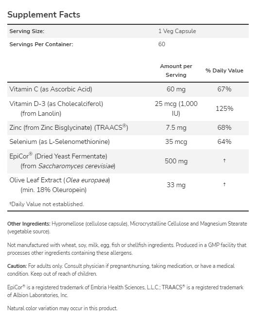 EpiCor® Plus Immunity - 60 kapsula