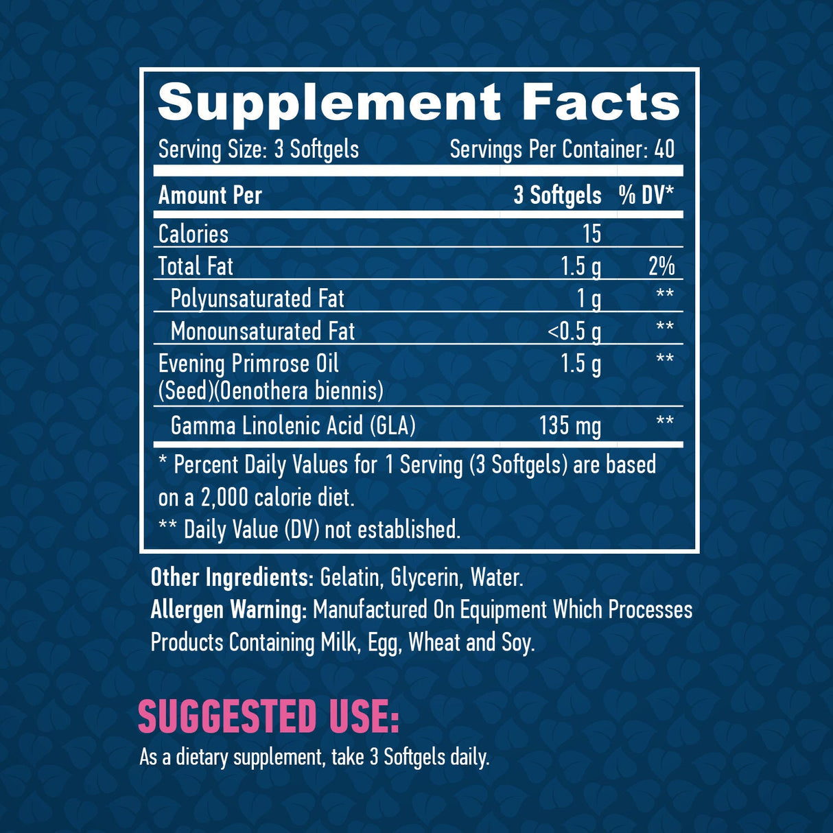 Ulje noćurka/hladno prešano/500mg./120 mekih gelova