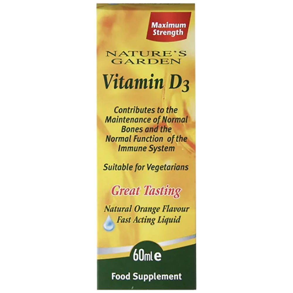 Brzodjelujući tekući vitamin D3/100 IU po kapi - 60 ml
