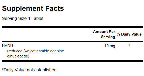 Brzodjelujući NADH visoke bioraspoloživosti 10 mg - 30 tableta