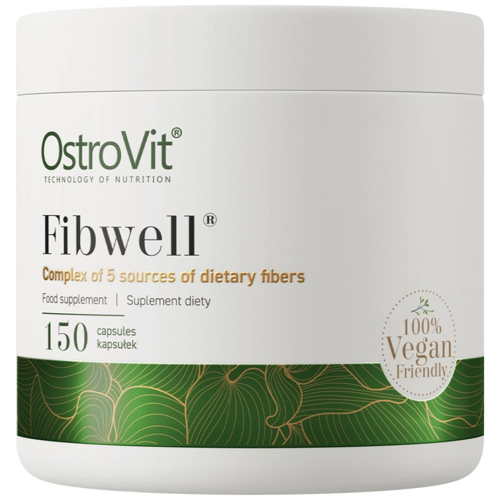 Fibwell® kape | Kompleks 5 izvora dijetalnih vlakana 150 kapsula