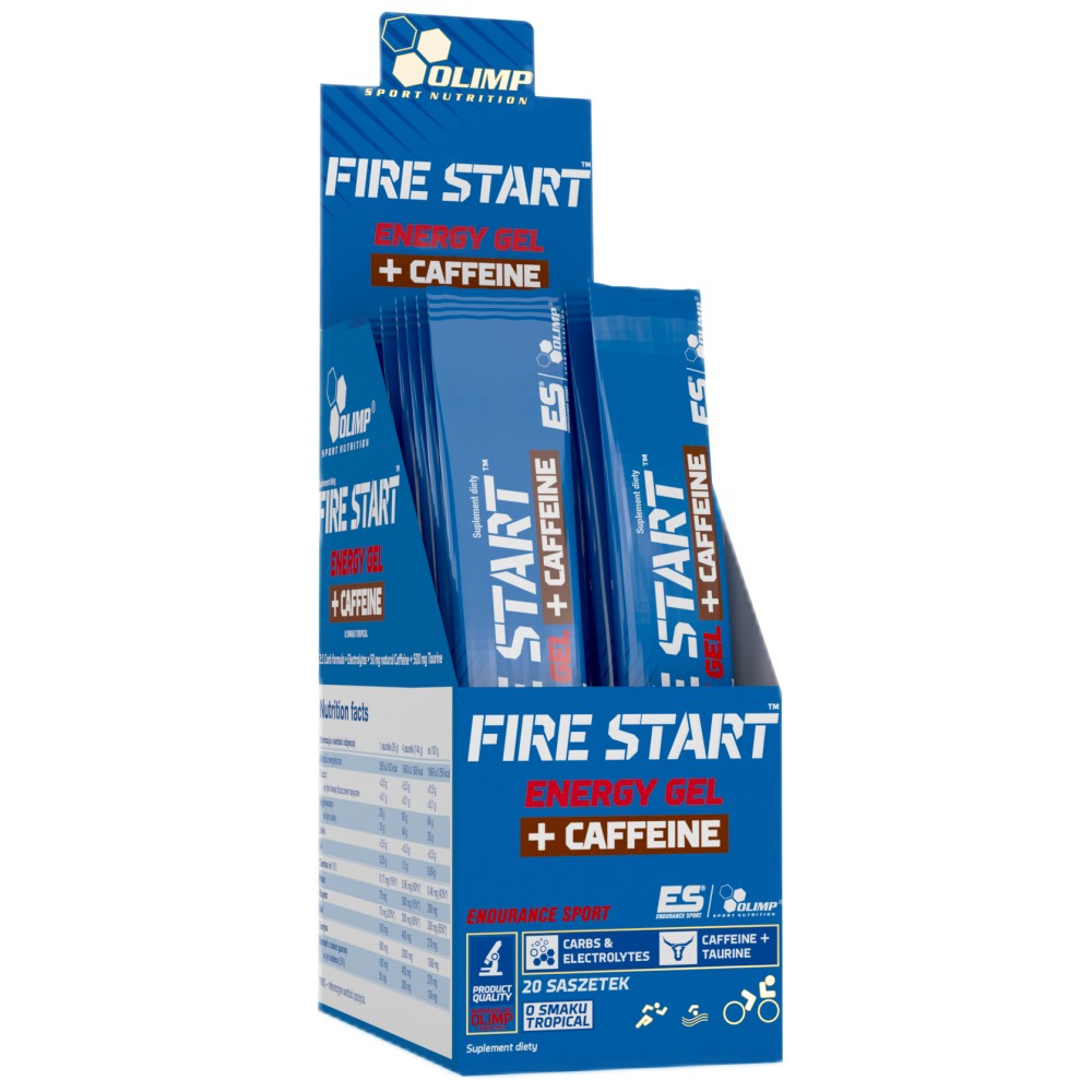 Fire Start energetski gel + kofein 20 x 80 grama