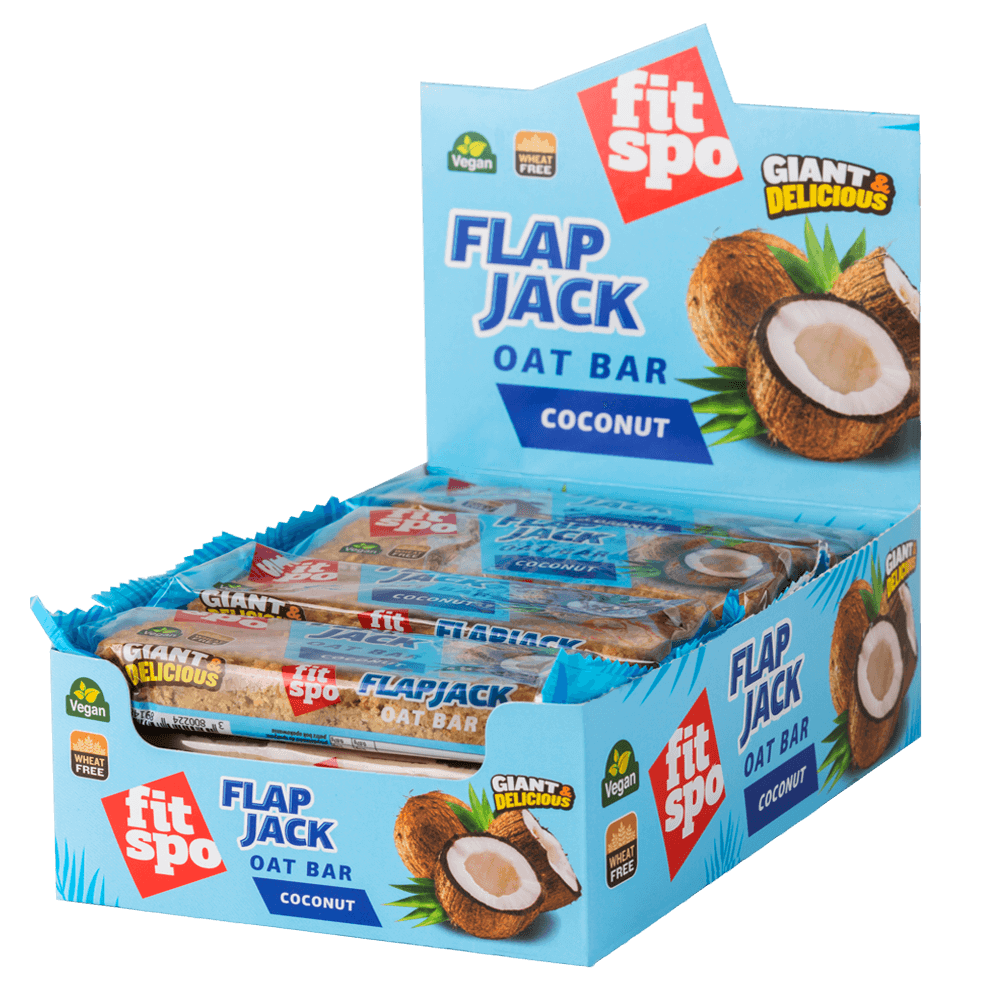 Flap Jack - Energetska zobena pločica kokos - 12 x 80 grama