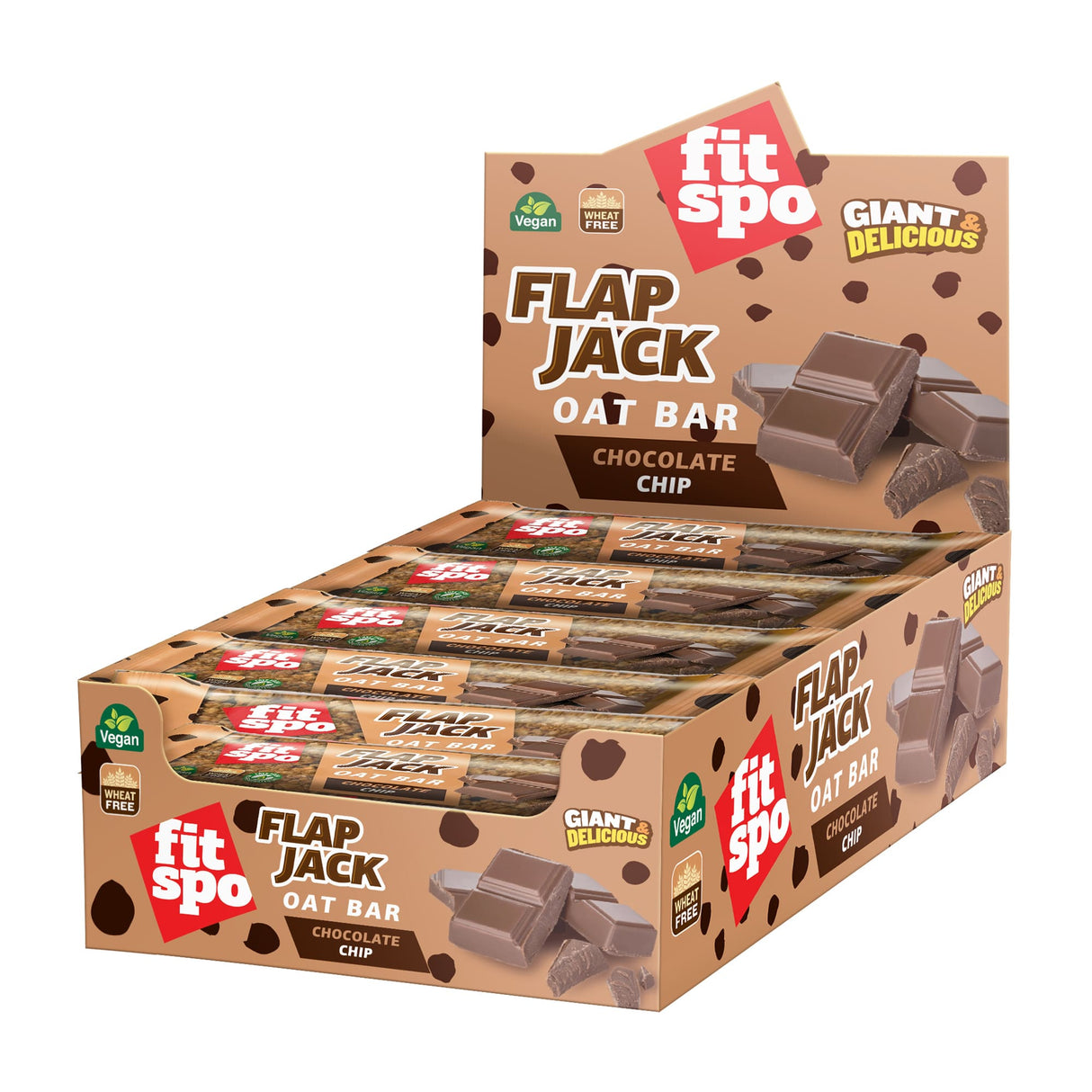 Flap Jack - Energy Oat Bar Choco Chip - 12 x 80 grama