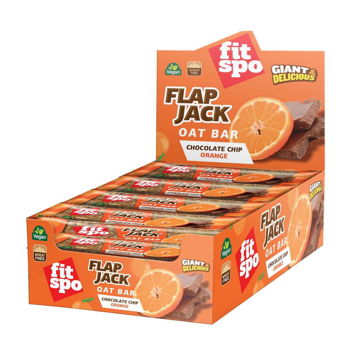 Flap Jack - Energetska zobena pločica naranča i čokolada - 12 x 90 grama
