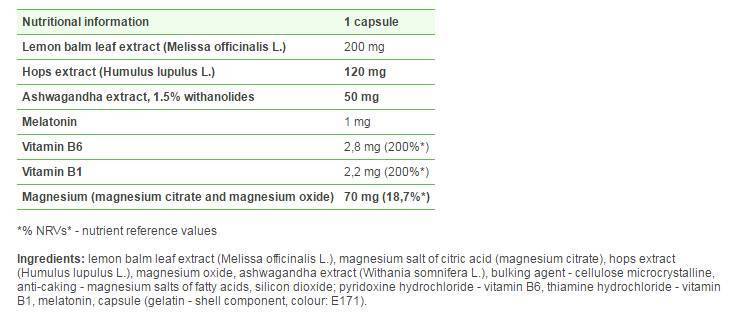 Forsen Forte + Melatonin 1 mg - 30 kapsula