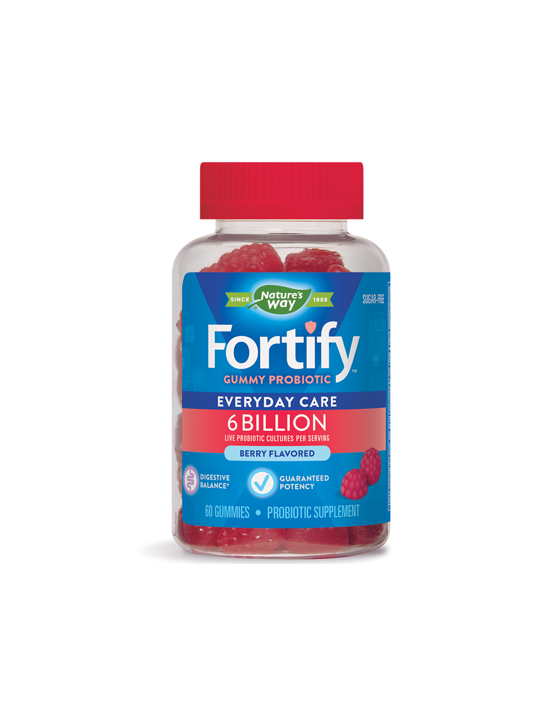 Fortify™ gumasti probiotik - Fortify™ gumasti probiotik - 6 milijardi aktivnih probiotika, 60 Nature's Way gel tableta