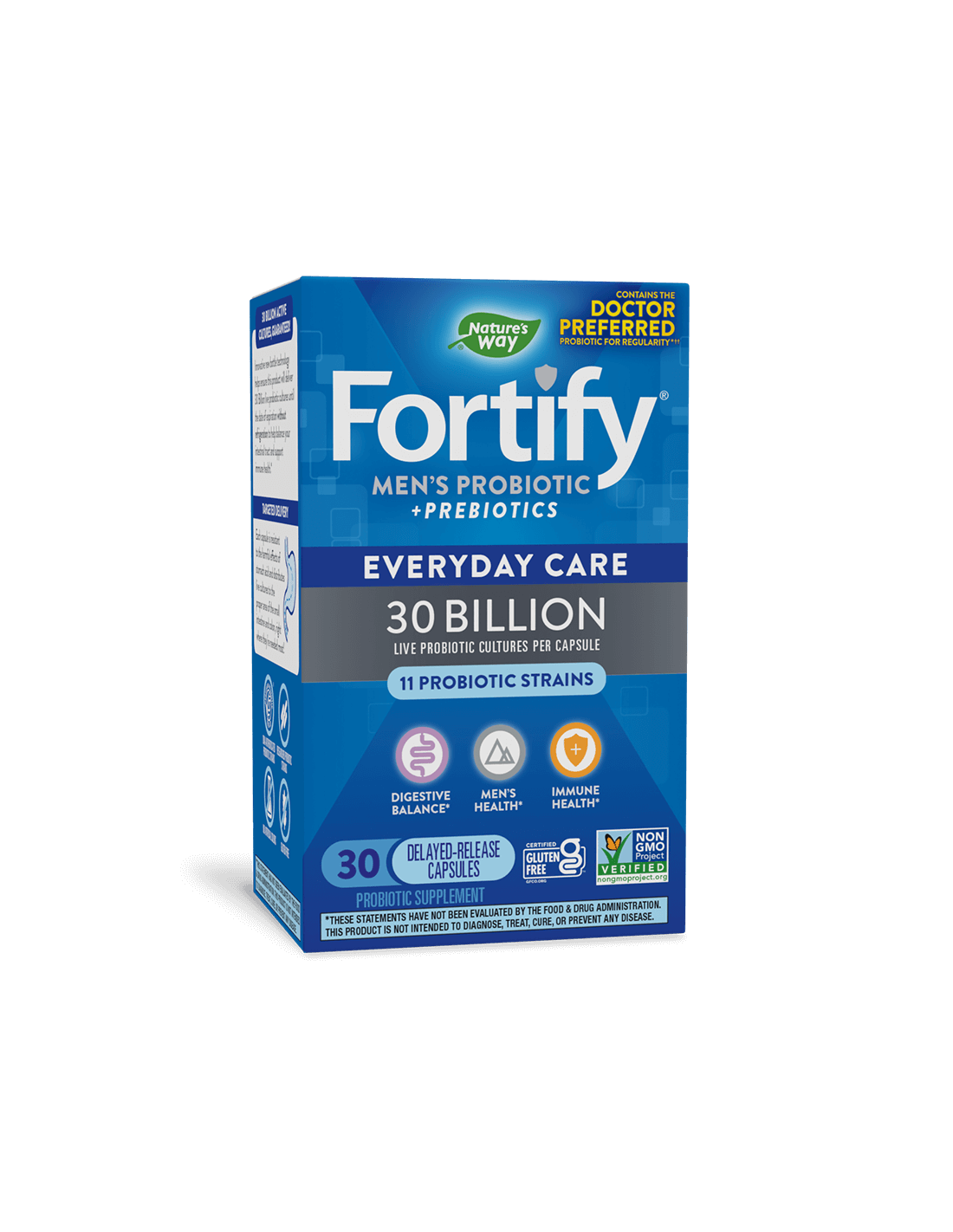 Fortify Men's Probiotic + Prebiotic Svakodnevna njega - Fortify Men's Probiotic - 30 milijardi aktivnih probiotika, 30 kapsula Nature's Way