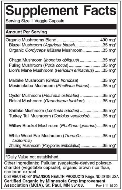 Full Spectrum 14 Mushroom Complex 490 mg - 60 kapsula