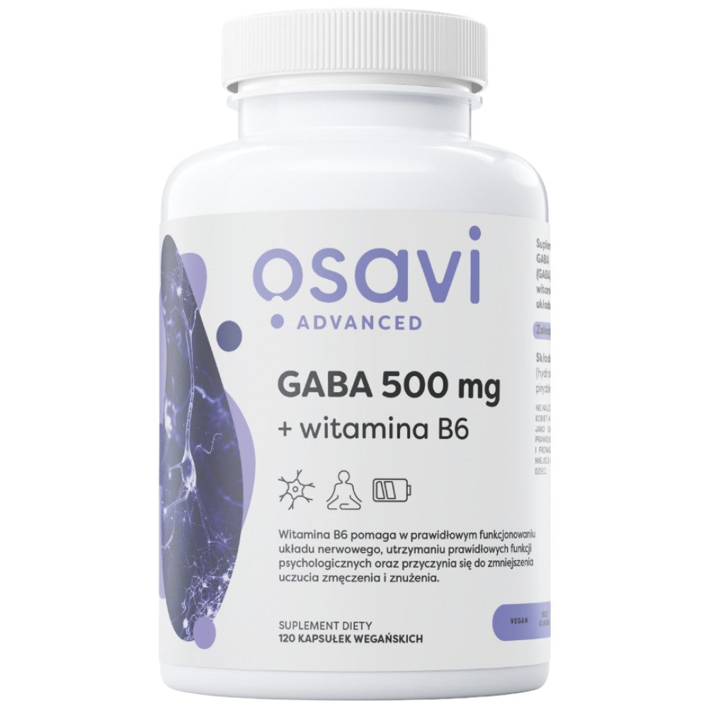 GABA 500 mg + vitamin B6 - 120 kapsula