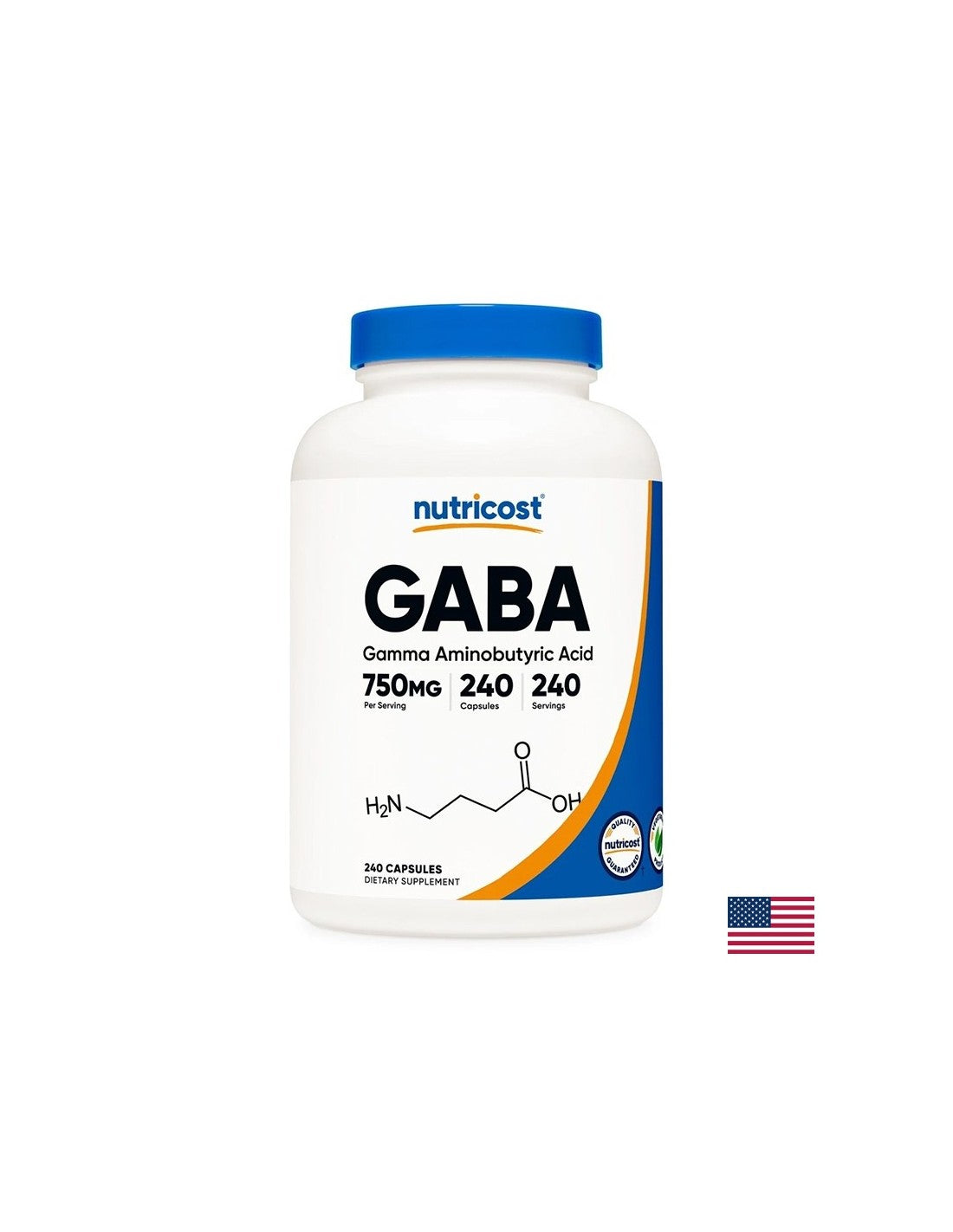 Stres i dobro raspoloženje - Gama-aminomaslačna kiselina (GABA), 750 mg x 240 kapsula