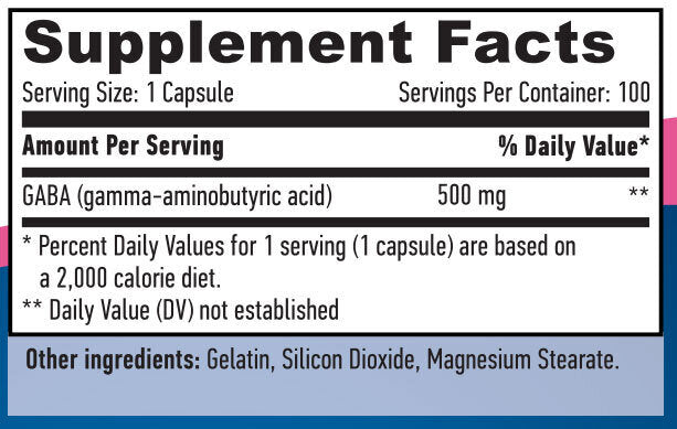 Gaba 500 mg/100 kap.