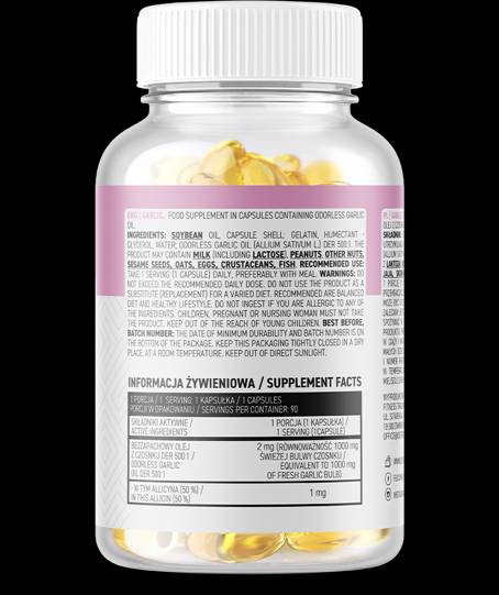 Češnjak 1000 mg/bez mirisa 90 gel kapsula