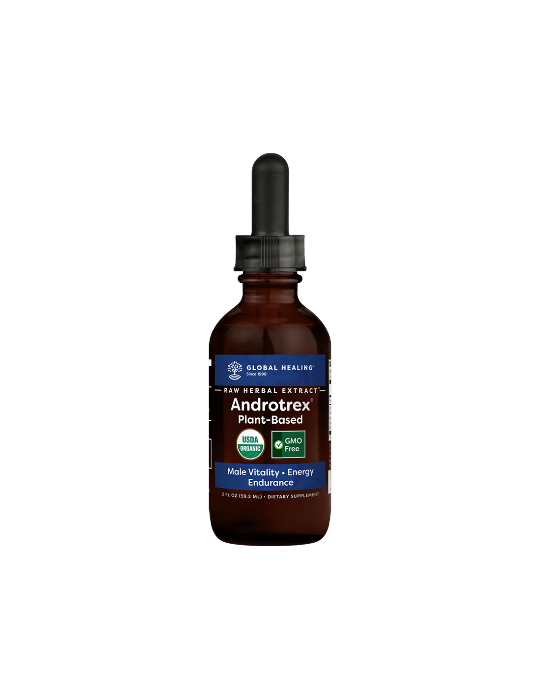 Androtrex® Raw Herbal Extract/Biljna mješavina za mušku hormonsku ravnotežu, 59,2 ml Global Healing