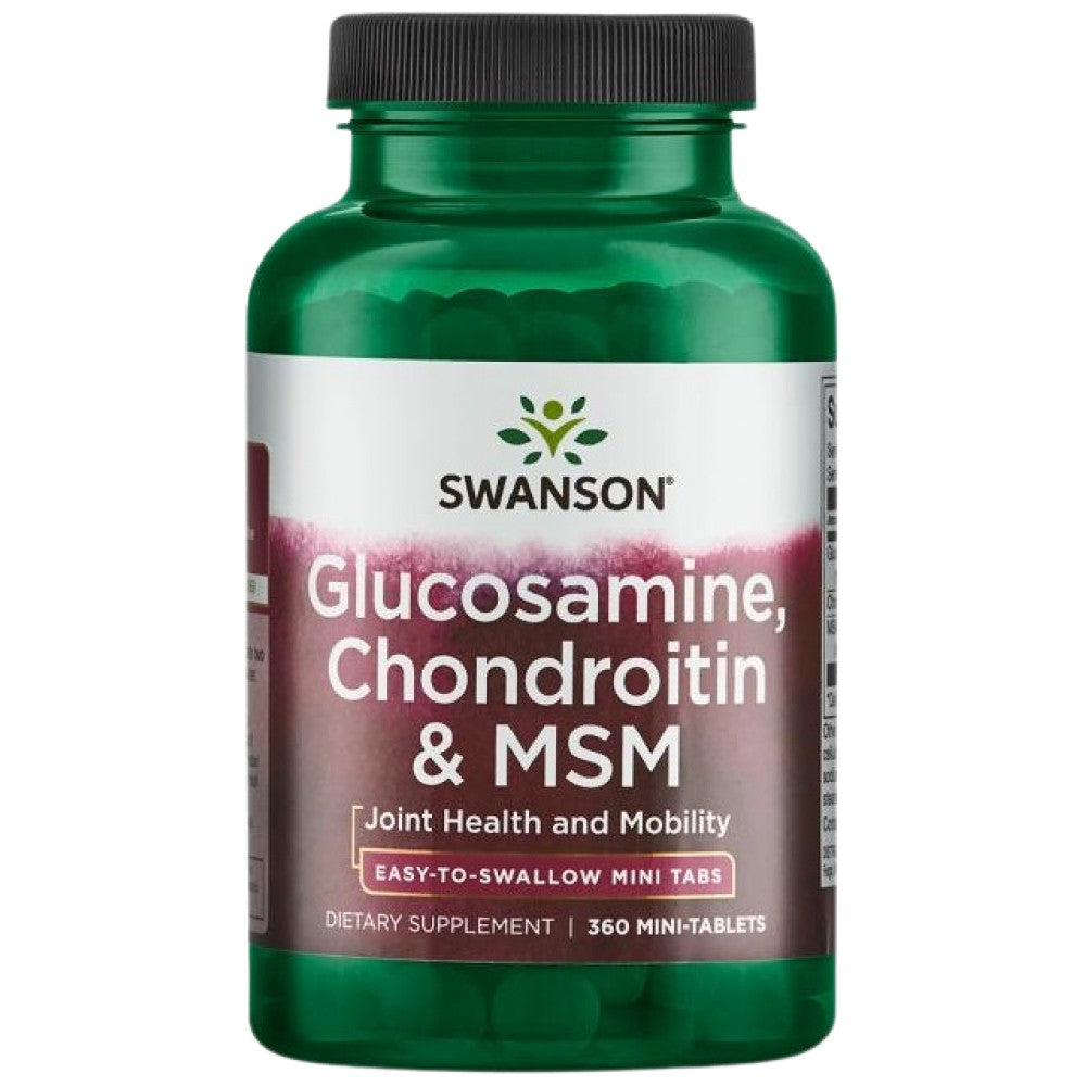 Glukozamin, hondroitin & MSM | Mini tablete - 360 tableta