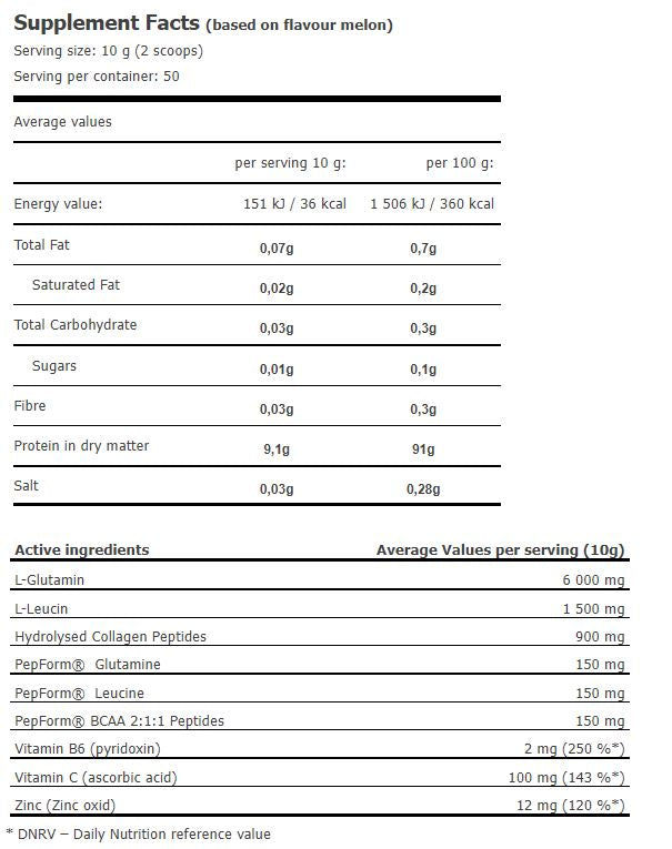 Glutamine Ultra Amino Power 0,500 kg