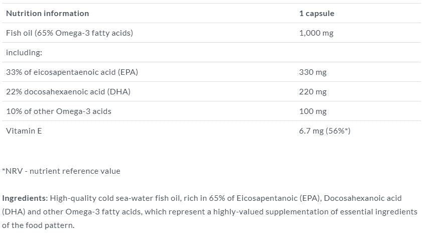 Gold Omega 3 65% 60 kap. OLIMP