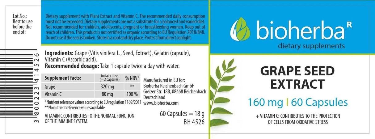 Ekstrakt sjemenki grožđa 280 mg - 60 kapsula