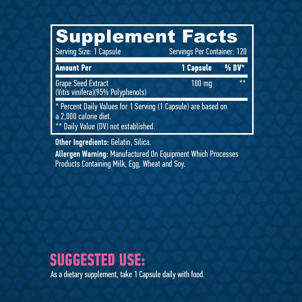Ekstrakt sjemenki grožđa 100 mg./120 kaps.