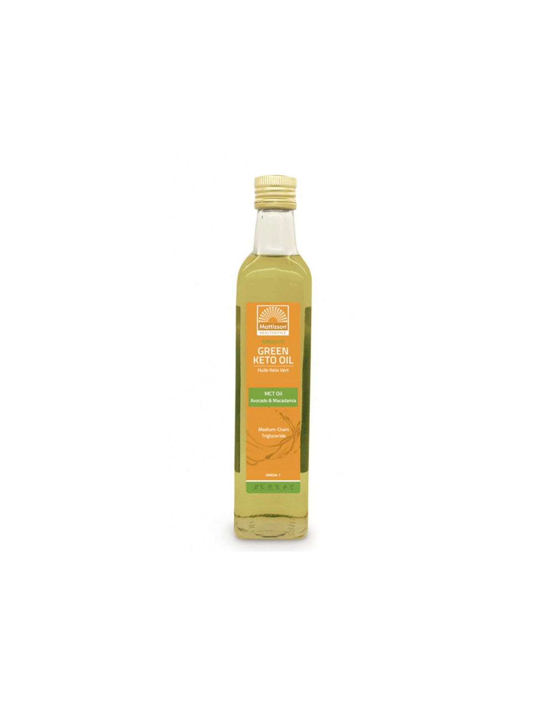 Kardiovaskularni sustav - Zeleno keto ulje - MCT, avokado i makadamija, 500 ml <tc>Mattisson Healthstyle</tc>