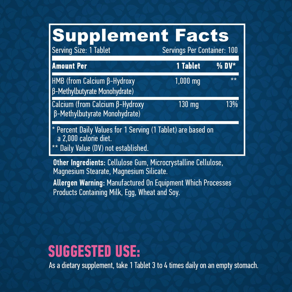 HMB 1000 mg/100 tab.