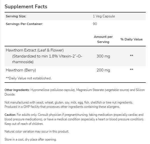 Ekstrakt gloga 300 mg - 90 kapsula